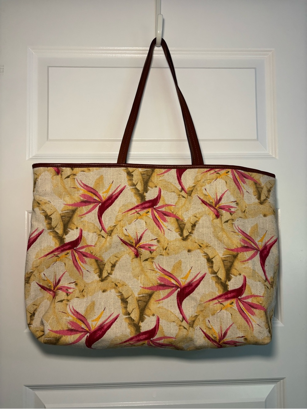Tommy Bahama Birds of Paradise Summer Tote Beach Bag, Large, Great Condition